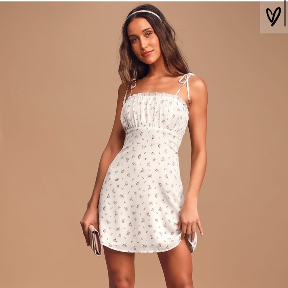 Wildflower tie-strap minidress